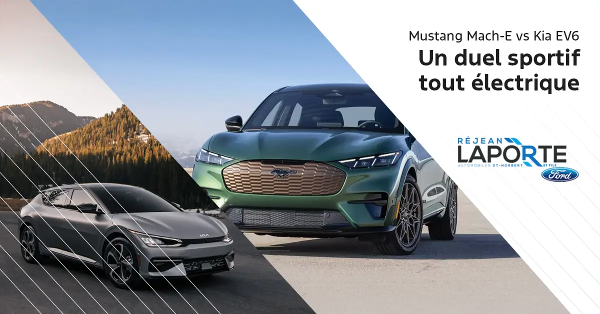 Mustang Mach-E vs Kia EV6 : un duel sportif tout électrique