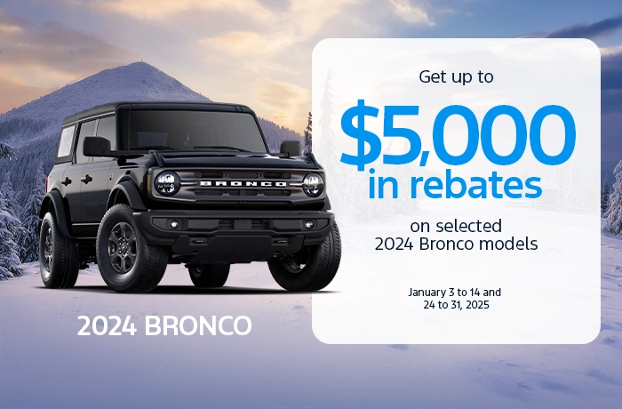 Bannière de Ford Bronco 2024