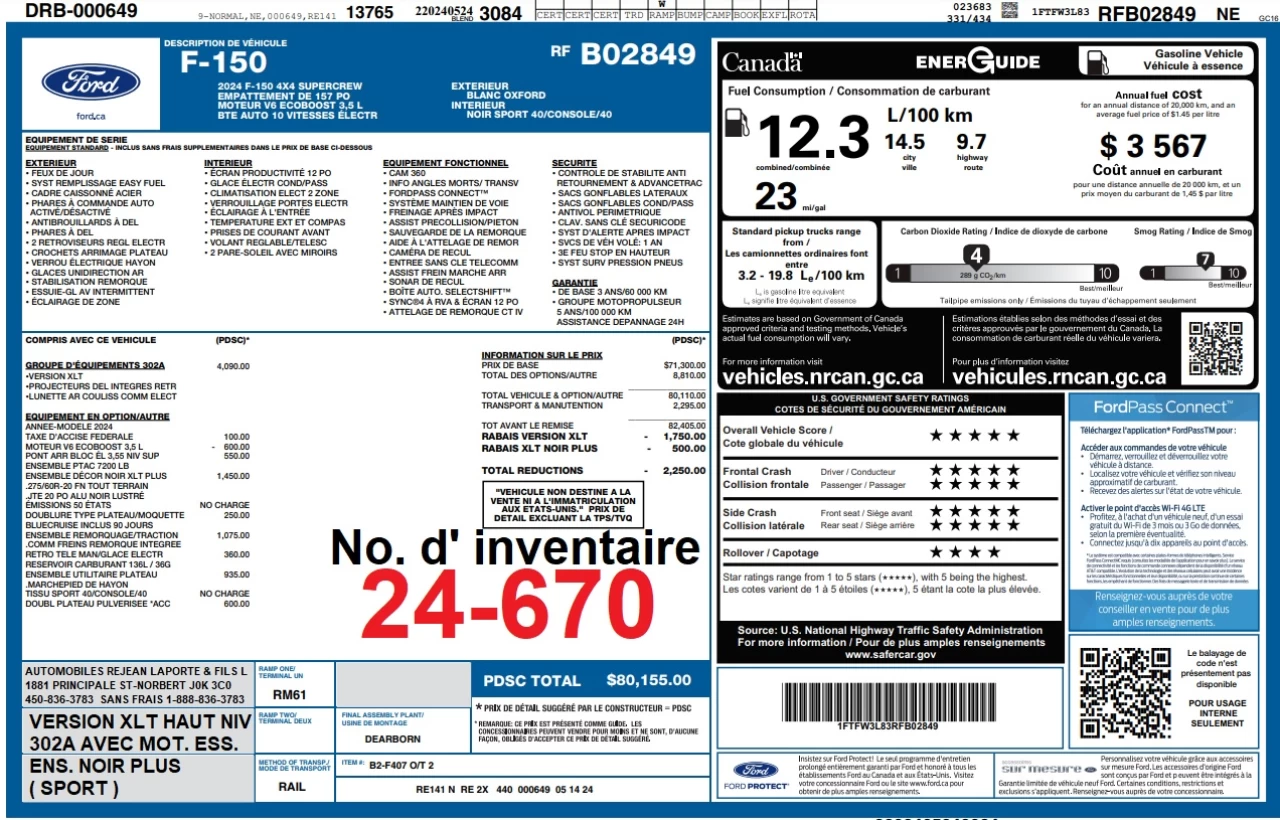 2024 Ford F-150 XLT Main Image