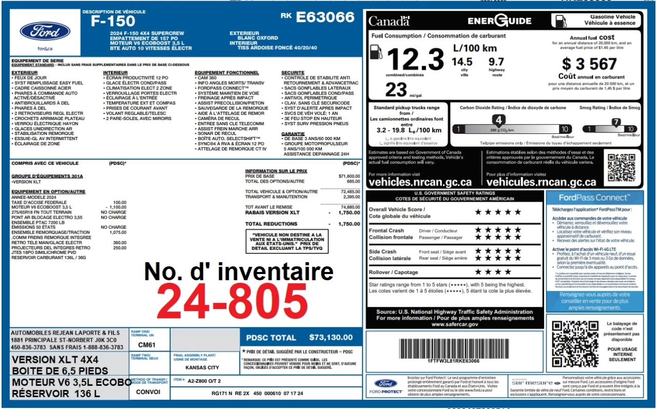 2024 Ford F-150 XLT Image principale