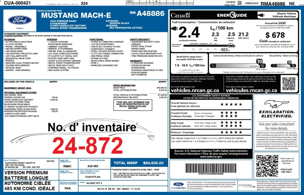 2024 Ford Mustang Mach-E PREMIUM AWD https://www.st-norbertford.com/resize/b990ff35b810a3abc0cc817b2ca24889-1