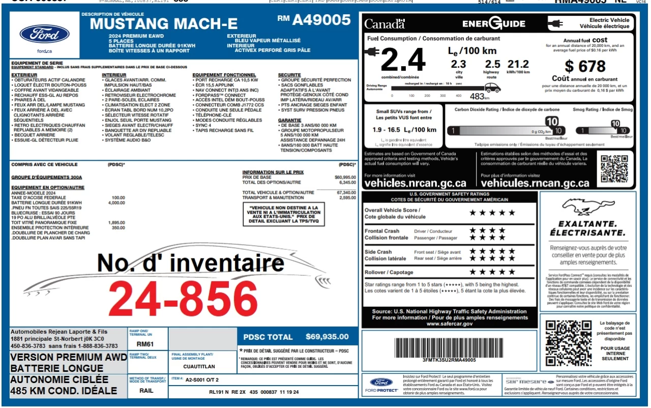 2024 Ford Mustang Mach-E PREMIUM AWD https://www.st-norbertford.com/resize/b990ff35b810a3abc0cc817b2ca24889-1