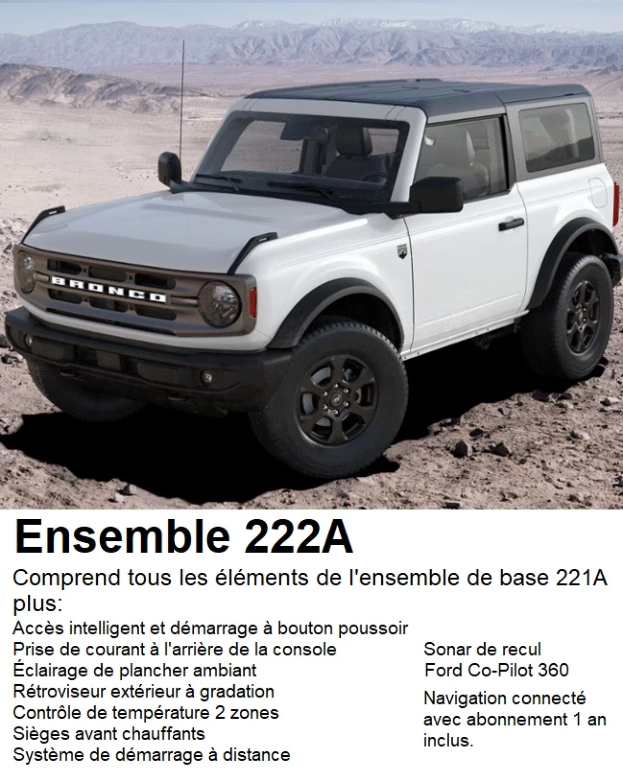 2024 Ford Bronco Big Bend Image principale