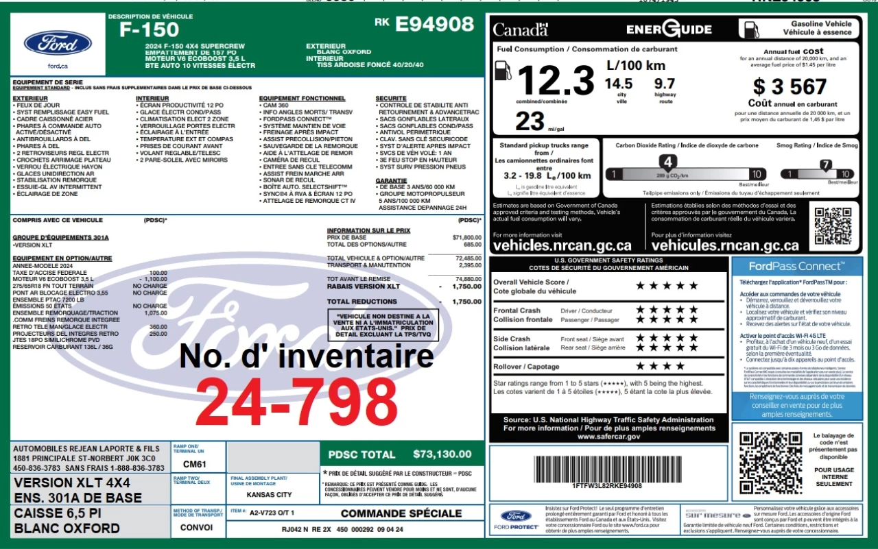 2024 Ford F-150 XLT Image principale