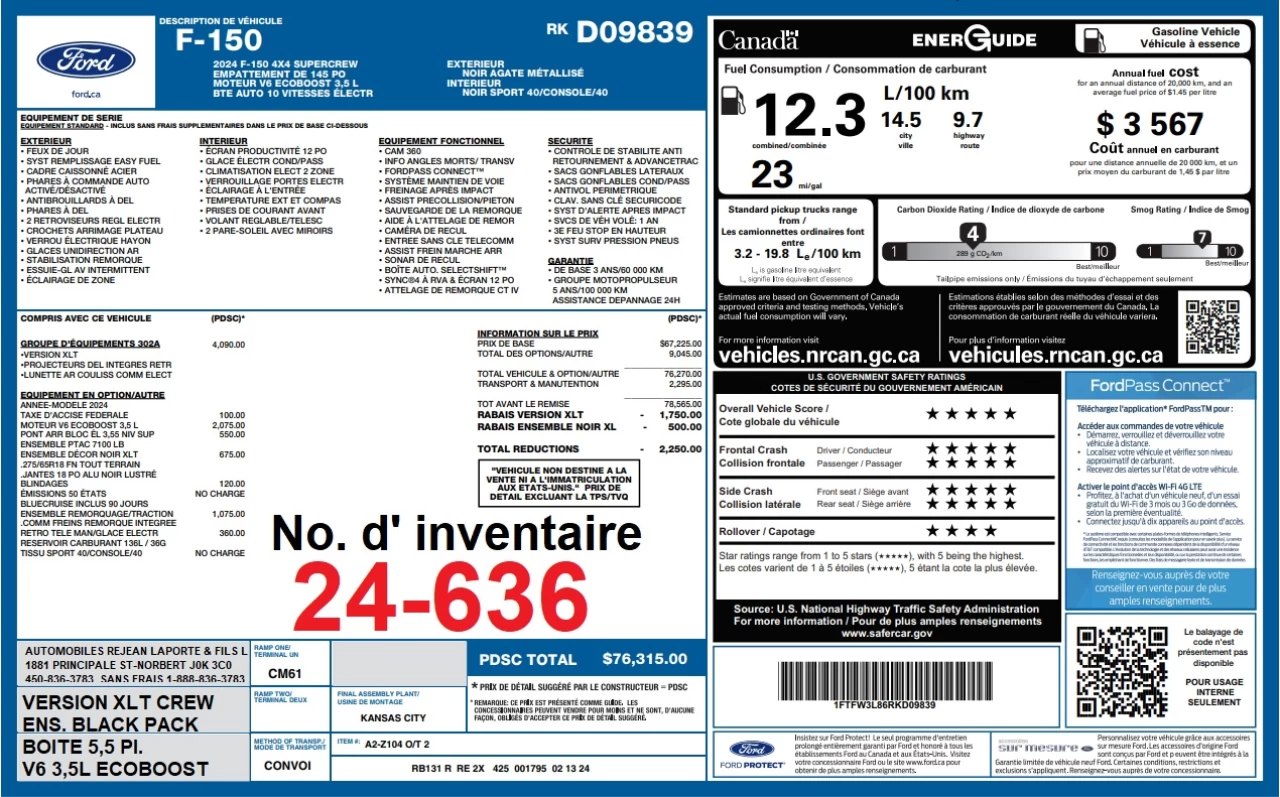 2024 Ford F-150 XLT Main Image