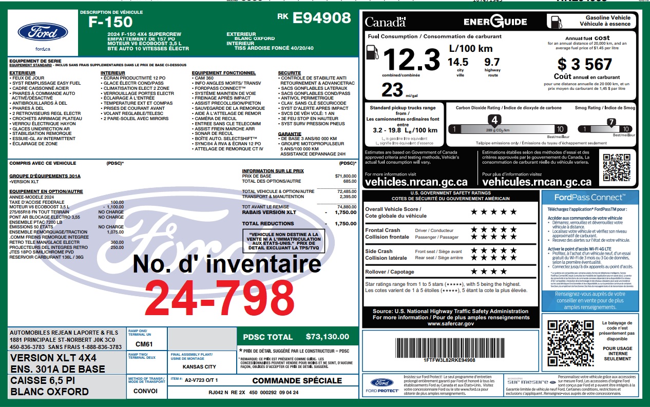 2024 Ford F-150 XLT Main Image