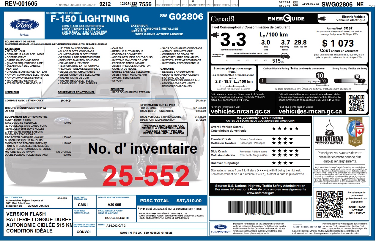 2025 Ford F-150 Lightning FLASH Main Image